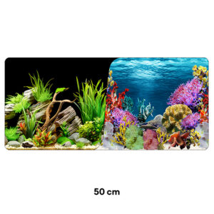 BONİSA PLASTİK POSTER 8075/9024 SİYAH BİTKİ MERCAN 15 METRE x 50 CM